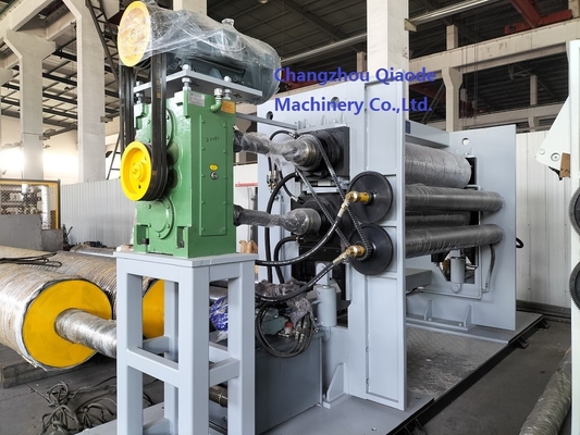420 × 2020 เครื่องรีดผ้าสองลูกกลิ้ง 150m / นาที