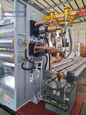 420 × 2020 เครื่องรีดผ้าสองลูกกลิ้ง 150m / นาที