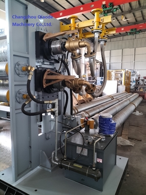 420 × 2020 เครื่องรีดผ้าสองลูกกลิ้ง 150m / นาที